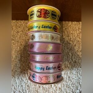 7 rolls of Easter ribbon